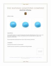 7.42 Ct. Cabochon Turquoise from United States Appraisal
