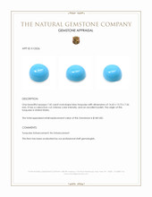 7.42 Ct. Cabochon Turquoise from United States Appraisal