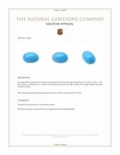 8.63 Ct. Cabochon Turquoise from United States Appraisal