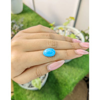 8.63 Ct. Cabochon Turquoise from United States Life Style