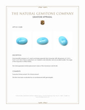 6.41 Ct. Cabochon Turquoise from United States Appraisal