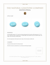 10.19 Ct. Cabochon Turquoise from United States Appraisal