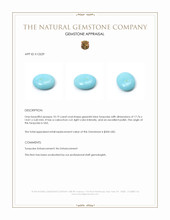10.19 Ct. Cabochon Turquoise from USA Appraisal