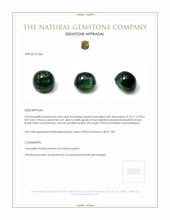 6.34 Ct. Cabochon Tourmaline from Mozambique Appraisal