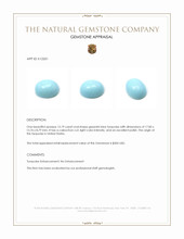 15.19 Ct. Cabochon Turquoise from United States Appraisal