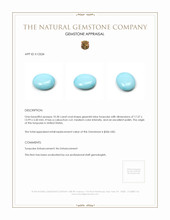 10.30 Ct. Cabochon Turquoise from United States Appraisal