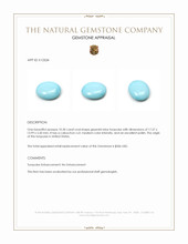 10.30 Ct. Cabochon Turquoise from United States Appraisal