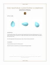 4.98 Ct. Cabochon Turquoise from USA Appraisal