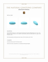 5.71 Ct. Cabochon Turquoise from USA Appraisal