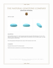 5.71 Ct. Cabochon Turquoise from United States Appraisal