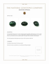 4.51 Ct. Cabochon Tourmaline from Mozambique Appraisal