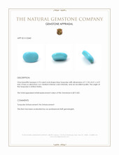 3.74 Ct. Cabochon Turquoise from United States Appraisal