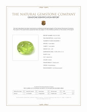 4.49 Ct. Green Cabochon Tourmaline from Mozambique Scan Report