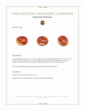 4.31 Ct. Bi Color Cabochon Agate from Madagascar Appraisal