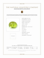 5.81 Ct. Green Cabochon Tourmaline from Mozambique Scan Report