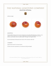 5.64 Ct. Bi Color Cabochon Agate from India Appraisal