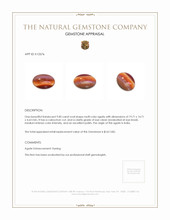 9.00 Ct. Cabochon Agate from India Appraisal