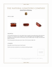 6.35 Ct. Spessartite Garnet Appraisal