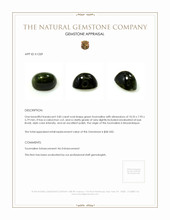 3.85 Ct. Cabochon Tourmaline from Mozambique Appraisal