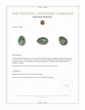 10.12 Ct. Cabochon Rutilated Quartz from Ceylon (Sri Lanka) Appraisal