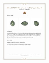 10.12 Ct. Cabochon Rutilated Quartz from Ceylon (Sri Lanka) Appraisal