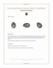 10.12 Ct. Lemon Cabochon Rutilated Quartz from Ceylon (Sri Lanka) Appraisal