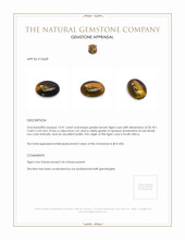 12.41 Ct. Cabochon Tiger's Eye from South Africa Appraisal