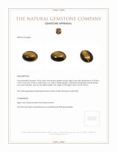 13.04 Ct. Tiger's Eye from South Africa Appraisal