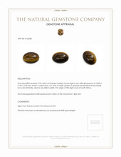 9.25 Ct. Tiger's Eye from South Africa Appraisal