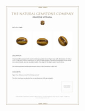 8.05 Ct. Cabochon Tiger's Eye from South Africa Appraisal