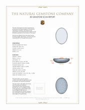 6.54 Ct. Cabochon Tiger's Eye from South Africa 3 D Scan Report