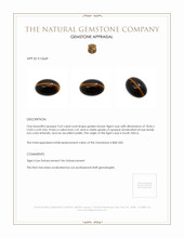 9.63 Ct. Tiger's Eye from South Africa Appraisal