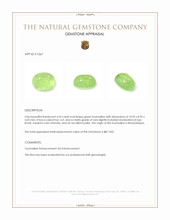 4.35 Ct. Cabochon Tourmaline from Mozambique Appraisal