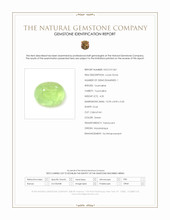 4.35 Ct. Green Cabochon Tourmaline from Mozambique Scan Report