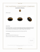 11.67 Ct. Tiger's Eye from South Africa Appraisal