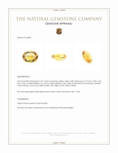 4.27 Ct. Citrine from Brazil Appraisal
