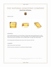 3.69 Ct. Yellow Citrine from Brazil Appraisal