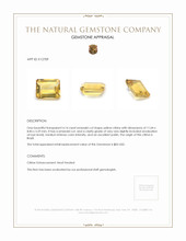 4.14 Ct. Citrine from Brazil Appraisal
