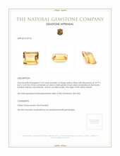 3.69 Ct. Citrine from Brazil Appraisal