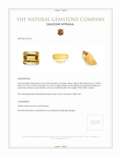 4.33 Ct. Citrine from Brazil Appraisal