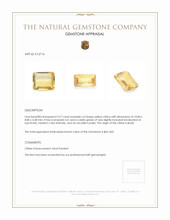 3.27 Ct. Citrine from Brazil Appraisal