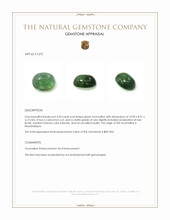 4.43 Ct. Cabochon Tourmaline from Mozambique Appraisal