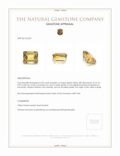 4.96 Ct. Citrine from Brazil Appraisal