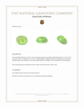 4.05 Ct. Green Cabochon Tourmaline from Mozambique Appraisal