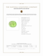 4.05 Ct. Green Cabochon Tourmaline from Mozambique Scan Report