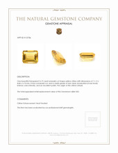 4.19 Ct. Citrine from Brazil Appraisal