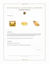 4.25 Ct. Citrine from Brazil Appraisal