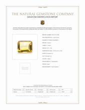 3.54 Ct. Citrine from Brazil Scan Report