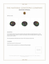 4.93 Ct. Boulder Opal from Australia Appraisal
