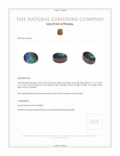 4.30 Ct. Black Opal from Australia Appraisal